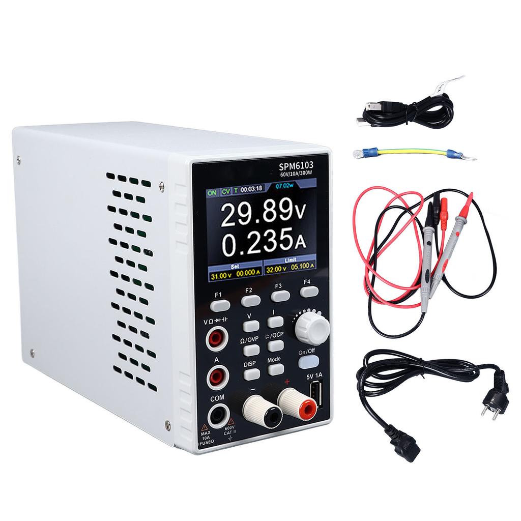 Variable DC Power Supply SPE6103 Single Channel Output Voltage Regulator Switch EU Plug 250V 300W