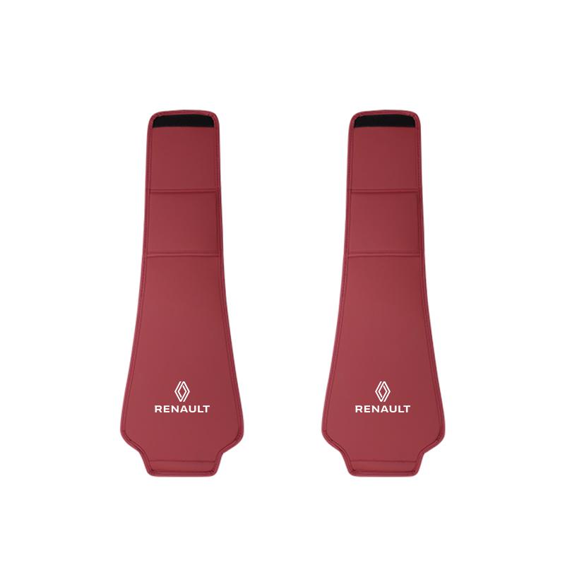 

2026 Hot For Renault Hub Caps 2Pcs Leather Car Seat Headrest Protective Covers Accessories For Renault Clio Kadjar Megane Espace