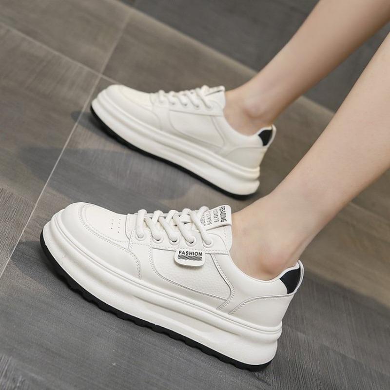 Fashion New Casual Flat Shoes Summer Running Shoes Women's Vulcanized Shoes Flat Lightweight Lace-up Fashion Lace-up Vulcanized