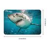 Realistic Shark Designs Doormat Anti-Slip Entrance Kitchen Bathroom Floor Door Mat  Toilet Carpet Rug
