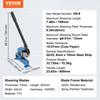 8" Manual Hand Plate Shear for Metal Sheet Processing, HS-8 Benchtop Cutter with Q235 Material, for Crafts Thick Steel Crafting, Heavy Duty Roll Press