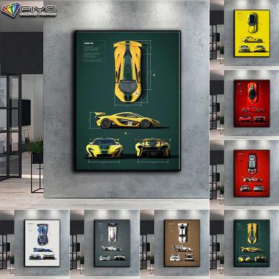 Diamond Painting Racing Vector Illustration Diamond Mosaic Craft Diamond Embroidery Painting