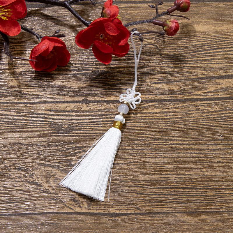 Čínský uzel Třásně Třásně Polyesterové Třásně Národní styl DIY Závěsná Třásně Záložka USB Disk Sáček Sáček Příslušenství