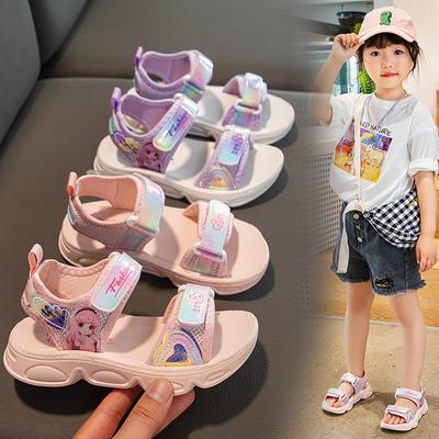 Mädchen Sandalen Sommer Neue Kinder Cartoon Strand Sandalen Weiche Sohle Rutschfeste Mittelgroße Kinder Mädchen Schuhe