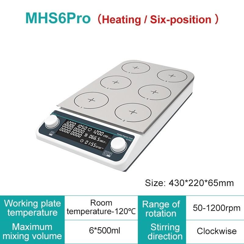 Hot Plate Lab Large Capacity Heating Magnetic Mixer Laboratory Digital Display Multi-position Magnetic Stirrer