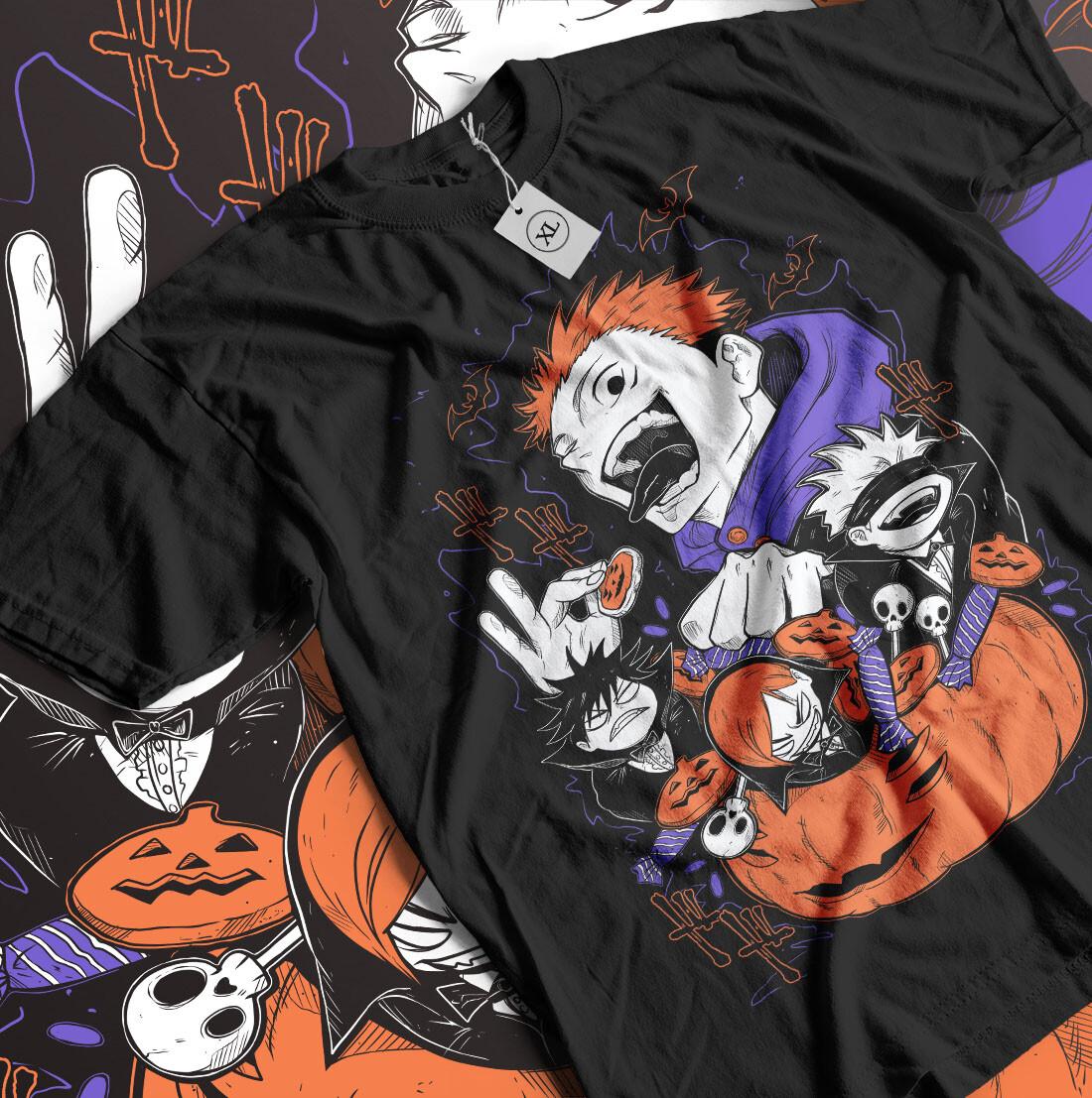 Gojo Satoru Jujutsu Kaisen T-shirt jujutsu hallowen Sukuna Anime Japanese Shirt L