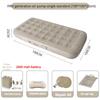 PVC Inflatable Bed Elevated and Thickened Plush Automatic Air Mattress for Home Use Double-person Air Bed Foldable Nap Mattress