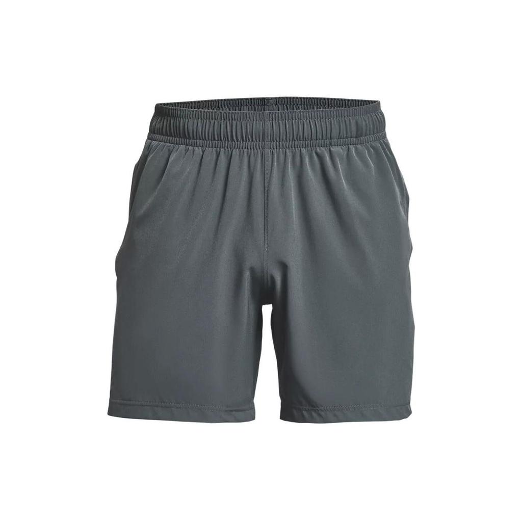 Under Armour Woven Solid Color Elastic Waist Mid Rise Casual Shorts Men Shorts Peach Gray 1365212-012