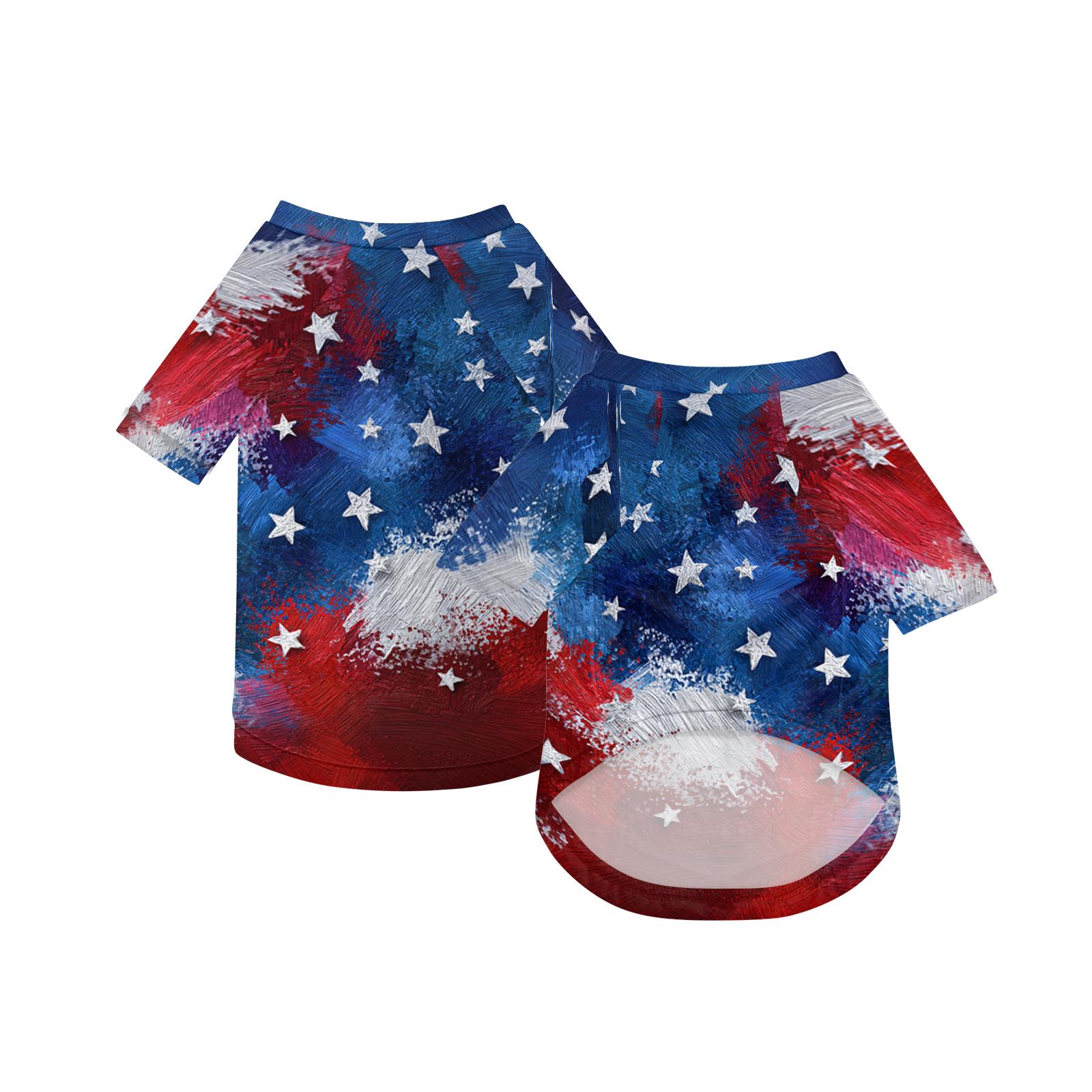Dog Shirt, Breathable Doggy Tee, Lightweight Pet Clothes Pet Shirt S