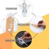 30pcs/set Angel Design Keychain Bag Tags for Guests Favor Baby Shower Wedding