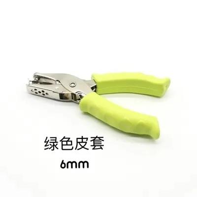 

Single hole punching machine, hand-held punching machine, manual punching pliers, single hole ticket checker (green,1)