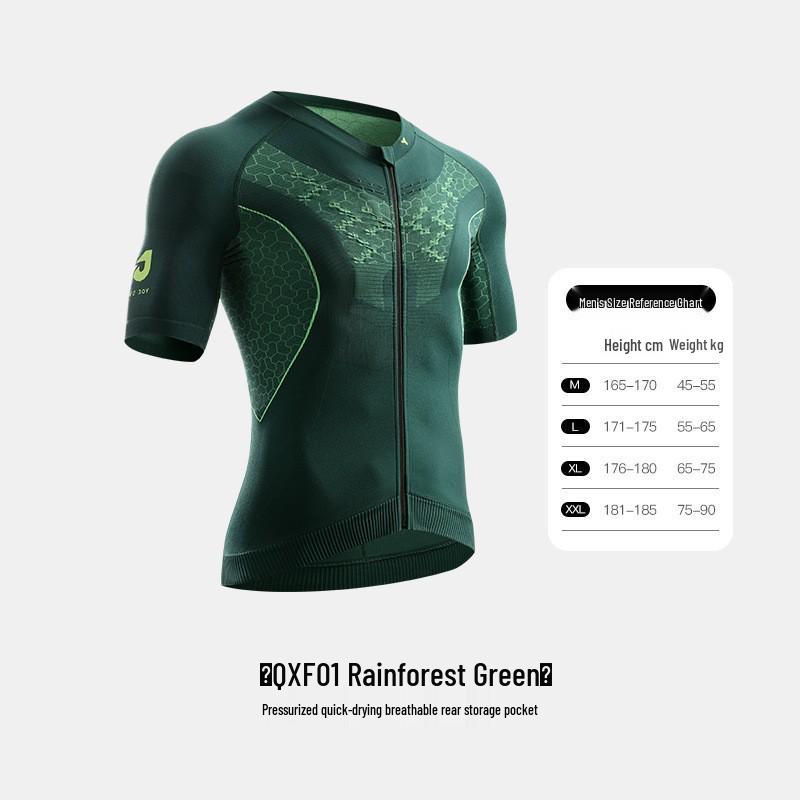 

Outdoor Cycling Jersey Set: Quick-Dry, Sweat-Wicking, Compression Short-Sleeve T-Shirt (QXF02) X-Large