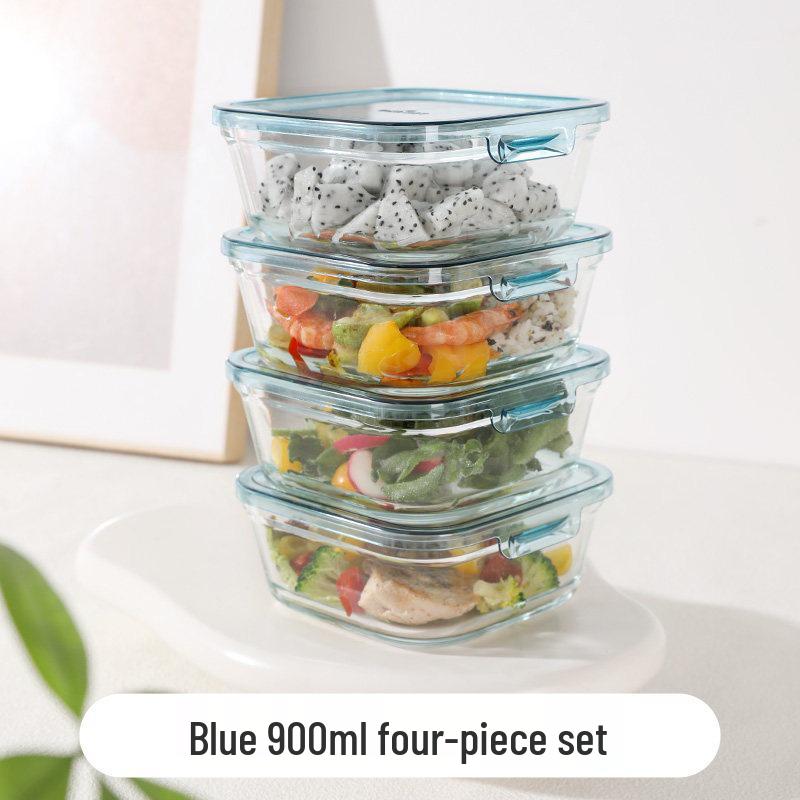 Microwaveable Glass Lunch Bento Box - Salad & Fresh Storage Container