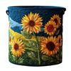 Stylish Quilted Foldable Laundry Hamper With Bohemians Floral Design And Sturdy Handles Handheld Washing Organizers Bag