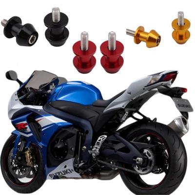 8/10mm Aluminium Motorradständer Schwingarmspulen Slider StänderSchraube Schwingarm Motorradzubehör 2 Stück/Packung
