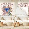 Gentle Treatment Self Love Flower Tapestry, Self Love Healing Slogan Wall Hanging, Bedroom Dormitory Decor