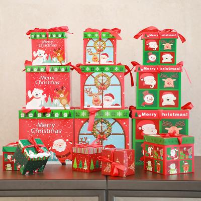 2025 Neu Weihnachten Neue Personalisierte Heiligabend-Geschenkbox Weihnachtsgeschenk Partygeschenk Faltbare Geschenkboxen