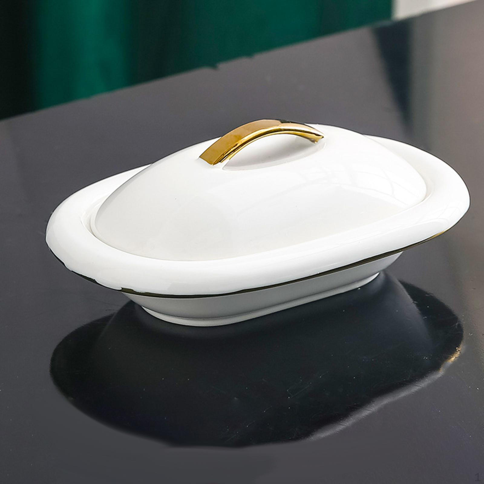 

Десертная салатница Гамбо Тарелка с крышкой Фарфоровая паста Керамическая подарочная широкая кромка для супа 8inch 250ml