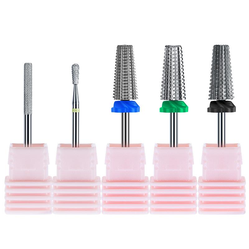 High-end Five One Alloy Plating Tungsten Steel Drill Bit Electric Grinding Head Nail Cuticle Removal Nail Accessories and Tools