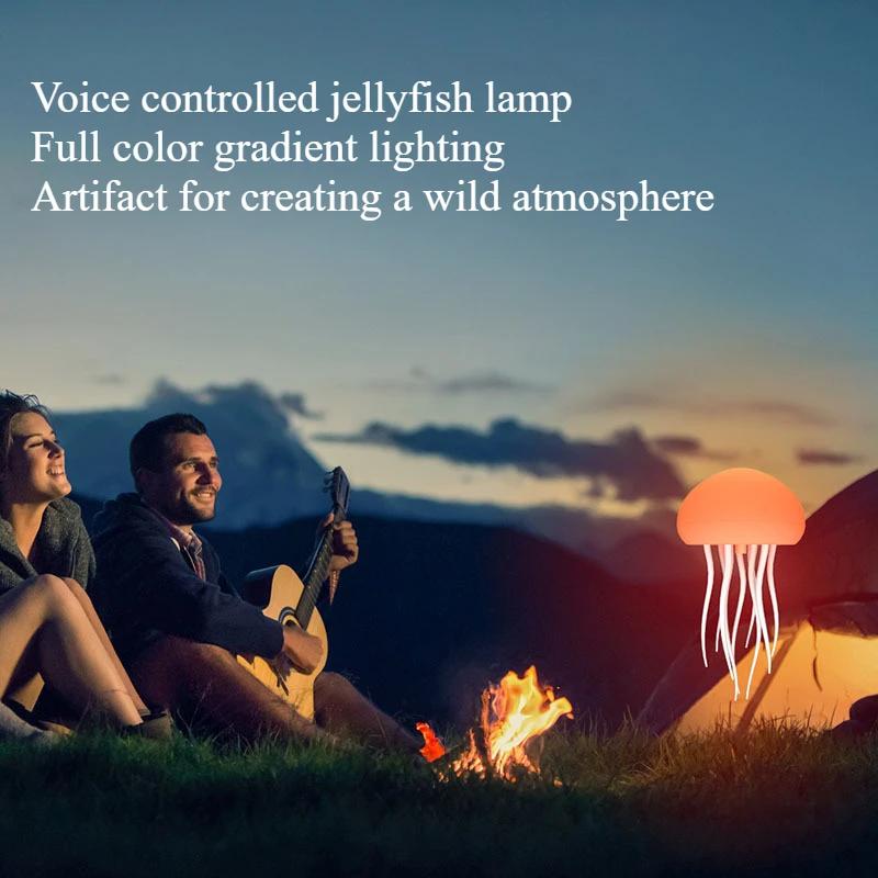 Kreative LED Hängeleuchte Irisierend Farbverlauf Schwimmende Quallen Lampe Schlafzimmer Kopfteil Dekoration Atmosphärenleuchte