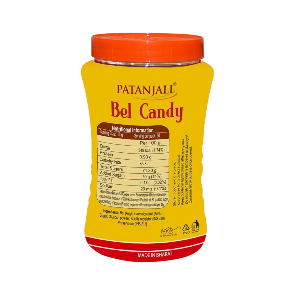 Patanjali Bel Candy 500gm Pack Of 1 Natural Fruit Candy Sweet Handmade Treat For Snacking