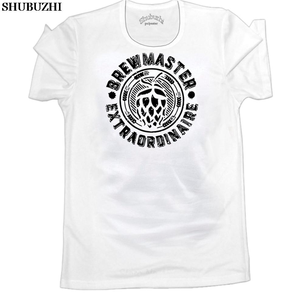 

style mens t shirts Men Summer Style Fashion Mens Craft Beer Home Brewer T Shirt Brew Master Extraordinaire euro size S