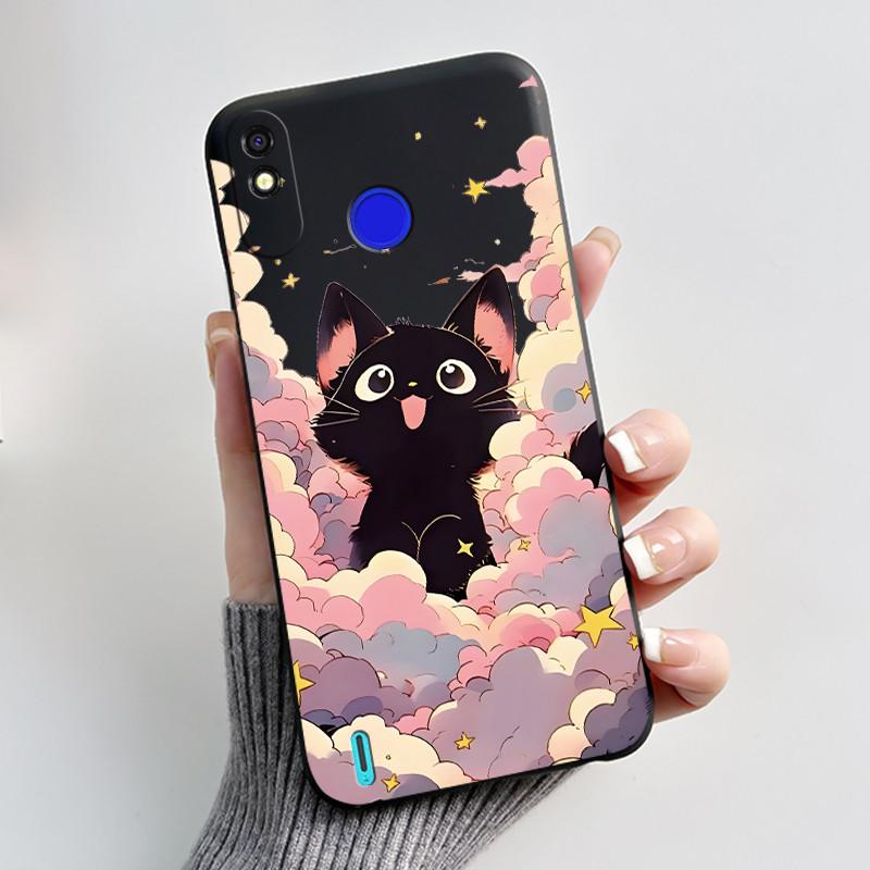 For Tecno Pop 3 Plus Spark 4 Lite Casing Luxury Cute Cool Boys Girls Black Matte Soft silicone Shockproof Back Phone Cover Case
