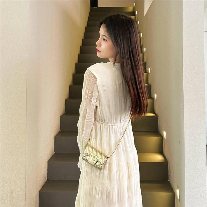 Temperament small bag women's new versatile lipstick change bag feeling shoulder messenger chain bag