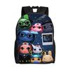 Tierarzt Mehrere Charaktere Galaxie Cartoon Rucksack Mittel Oberstufe College Schulstudent Tasche für Bücher Männer Frauen Tagesrucksack Wandern