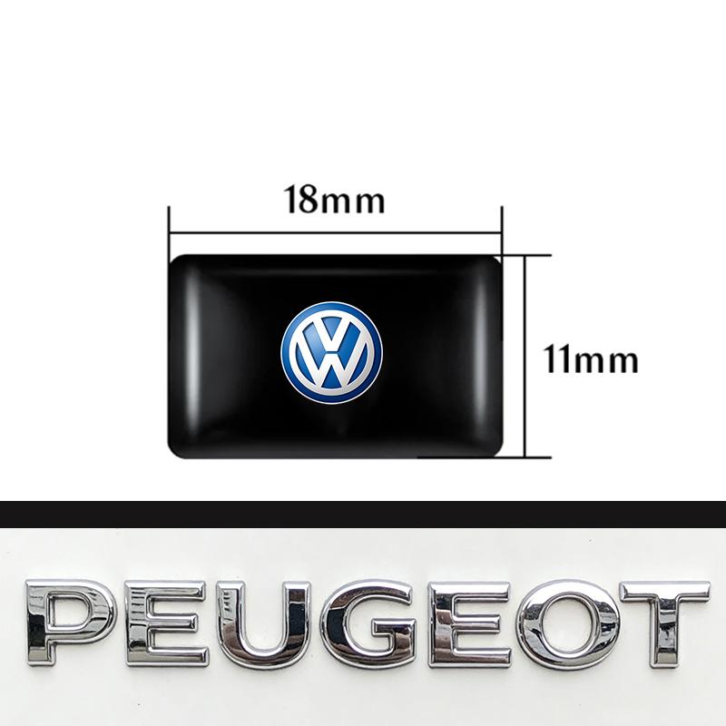 Car Styling 3D Epoxy Stickers Auto Interior Decoration Decals For VW Golf Amarok T5 Phaeton Teramont ID3 Tiguan T-Cross Passat