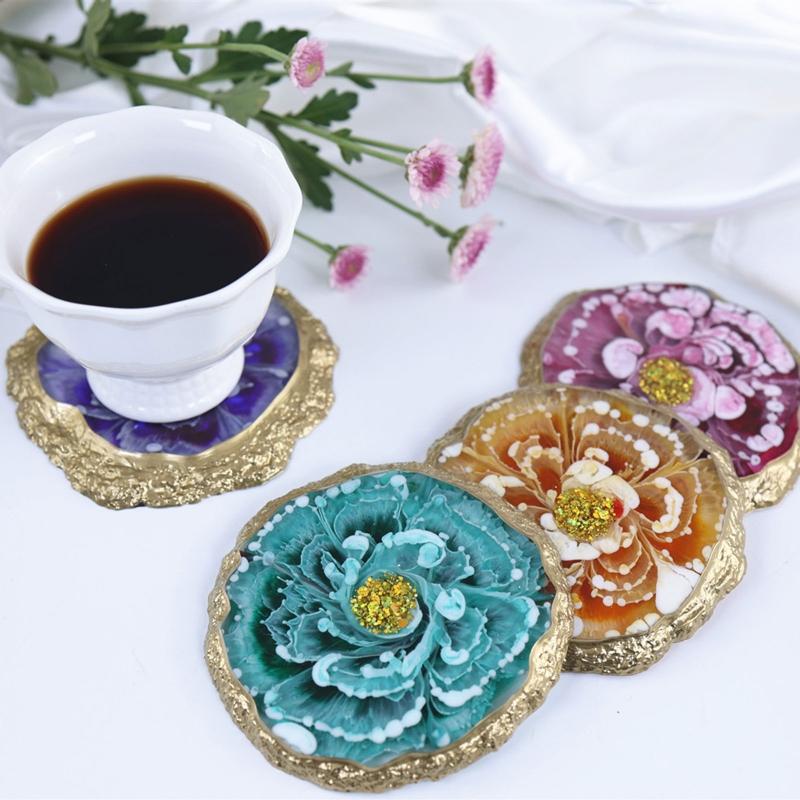 Irregular Tray Molds DIY Coaster Molds Silicone Trinket Dish Molds Epoxy Resin Casting Molds for DIY Casting Home Decor