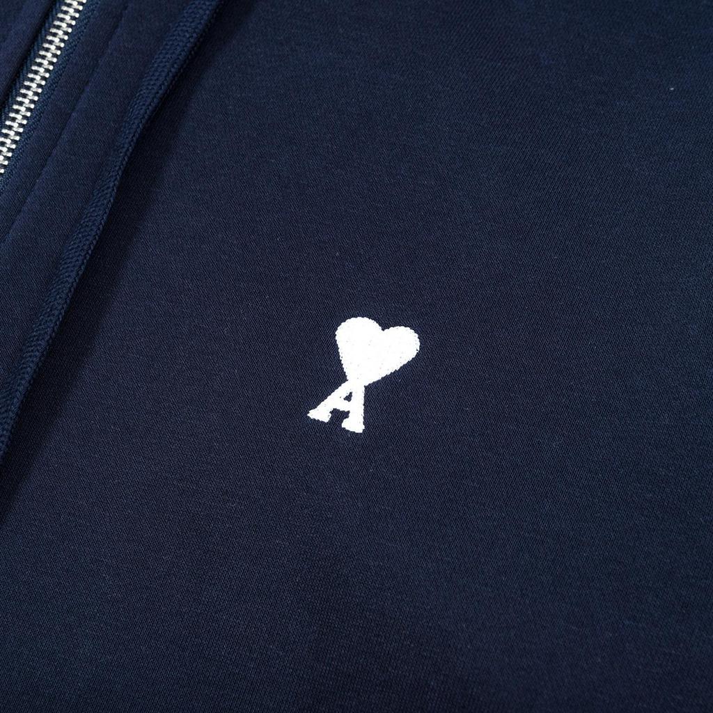 669 AMI Men's Autumn and Winter New Embroidered Zipper Hoodie