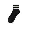 Women's Cotton Mid-Calf Socks - Antibacterial, Sweat-Absorbing, Deodorant, Casual Sport Striped for Spring/Summer