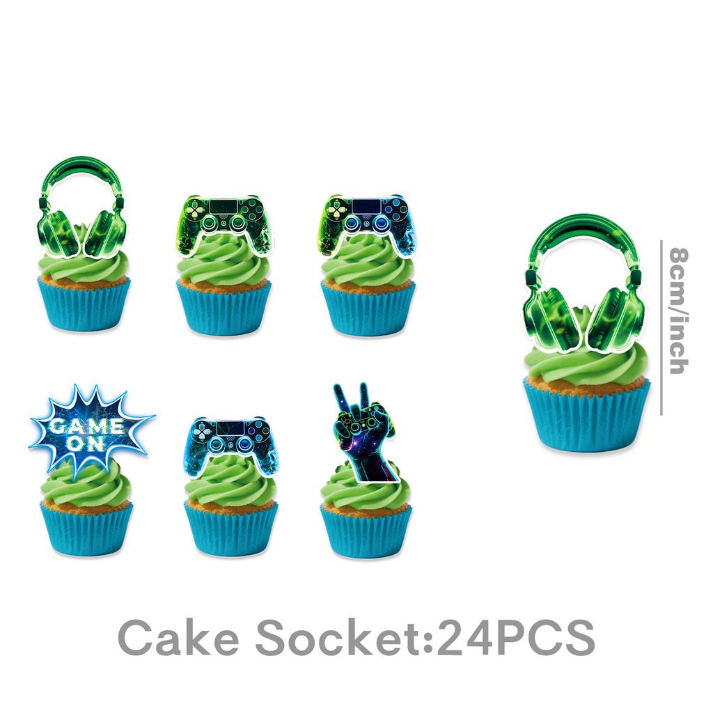 Customized Game-Themed Party Supplies, Birthday Party Decorations, Arrangements, Props, Paper Plates, Paper Cups, Tablecloths, Paper Towels, Banners