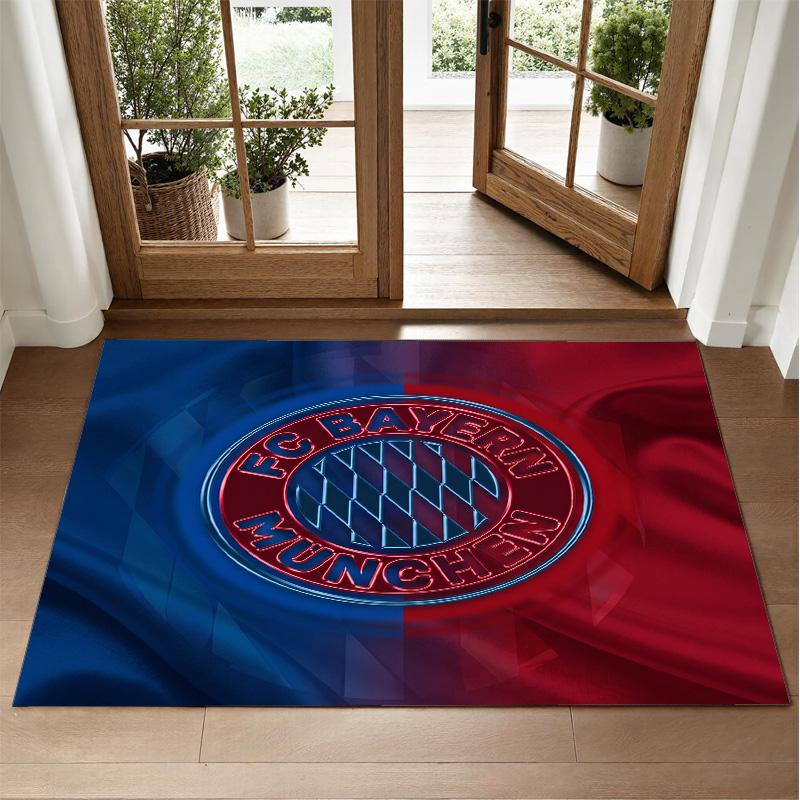 Tapis Velours Cristal Design Bayern Munich Tapis Décoratif Doux pour Chambre à Coucher Entrée