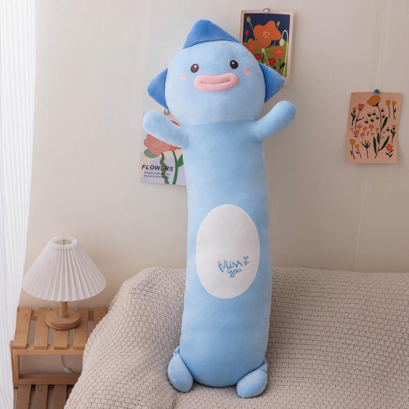 Cute Long Pillow Pillow for Girls Sleeping on The Bed with Legs Clips and Side Sleeping Pillows for Pregnant Women and Boys Leaning on The Bed