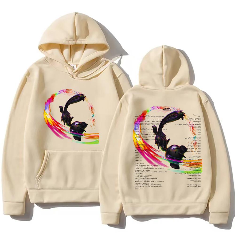 

Худи Chase Atlantic Facedown Harajuku Эстетическая одежда Женская Мужская Хип-хоп Готика Толстовки с длинным рукавом Повседневный пуловер S