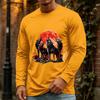 Men's Halloween Long Sleeve Neck Casual Shirt