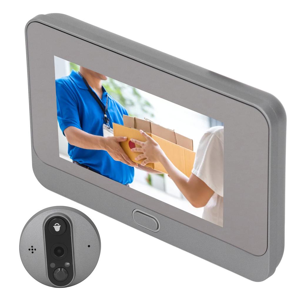 4.3in Digital Peephole Viewer WiFi Door Viewer Anti Theft Smart Video Doorbell Camera Motion