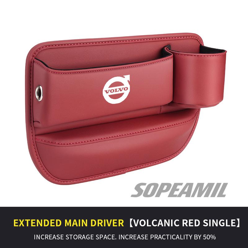 For Volvo XC40 XC60 XC70 XC90 C30 C70 S40 S60 S80 S90 V40 V50 V70 EX40 Bil Lær Sete Mellomrom Sprekk Koppholder Oppbevaringsboks