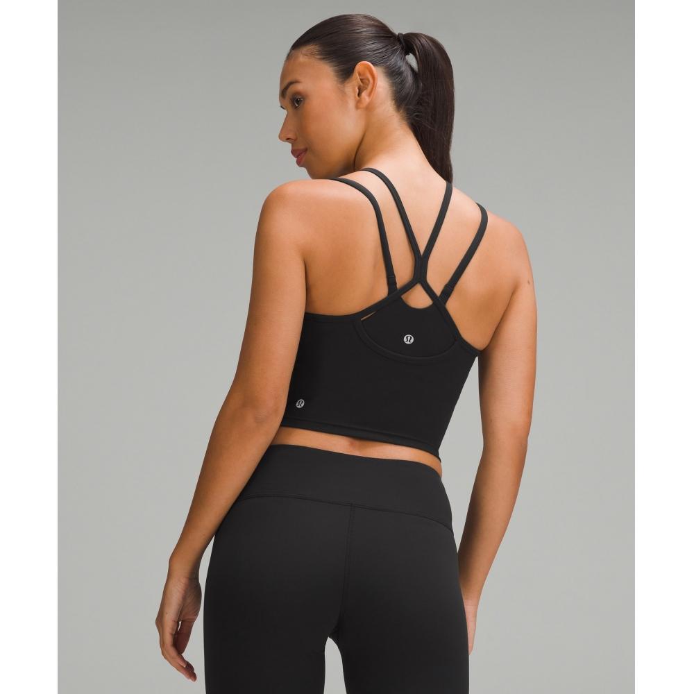 Lululemon Wunder Train High Neck Cross Back Tank Top Black