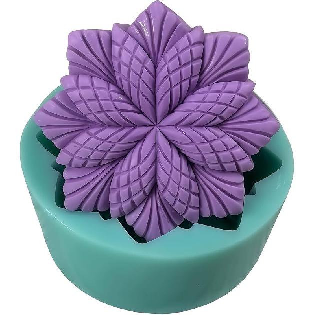 Hexagon Classical Pattern Soap Mold Candle Wax Molds,Decorated Epoxy Resin Aroma Plaster Diffuser Mould,DIY Silicone Mould for Handmade Soap Making