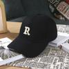 Unisex Hard Top Baseball Cap With Letter Embroidery Sun Protection Brim Hat For Couples Kids Outdoor Casual Wear