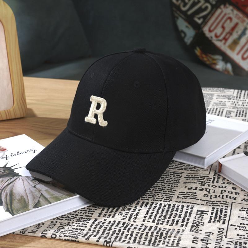 Unisex Hard Top Baseball Cap With Letter Embroidery Sun Protection Brim Hat For Couples Kids Outdoor Casual Wear