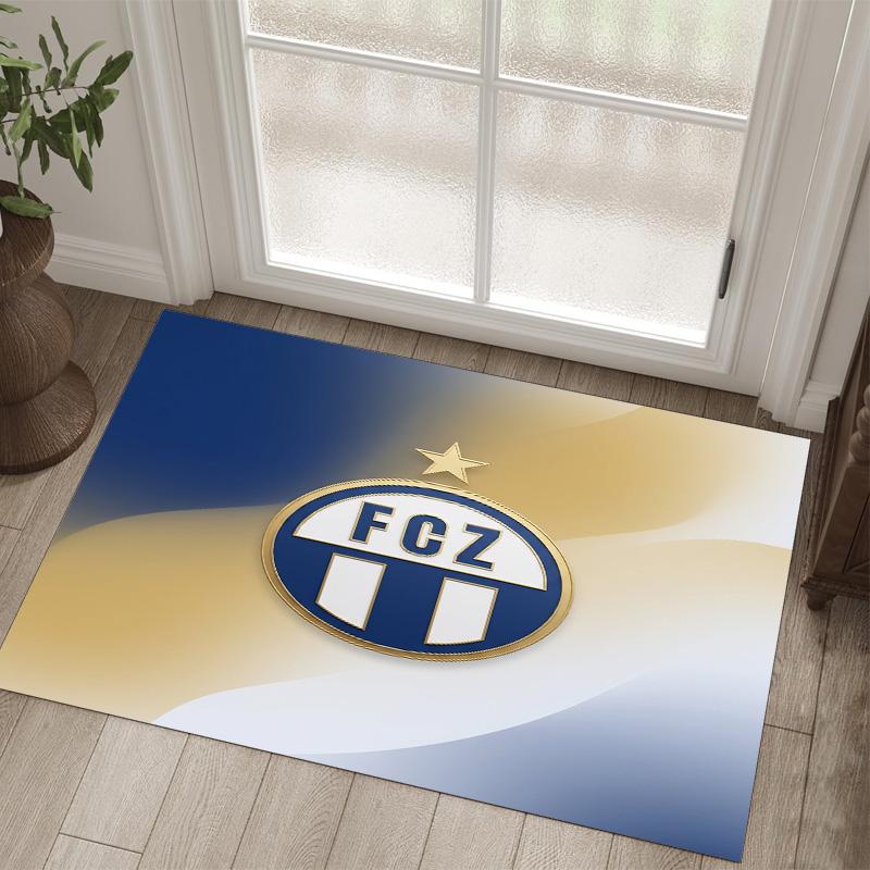 Tappeto in Velluto di Cristallo Design FC Zürich Accogliente Non?Tappeto Stampato Antiscivolo per Camera da Letto Soggiorno Ingresso
