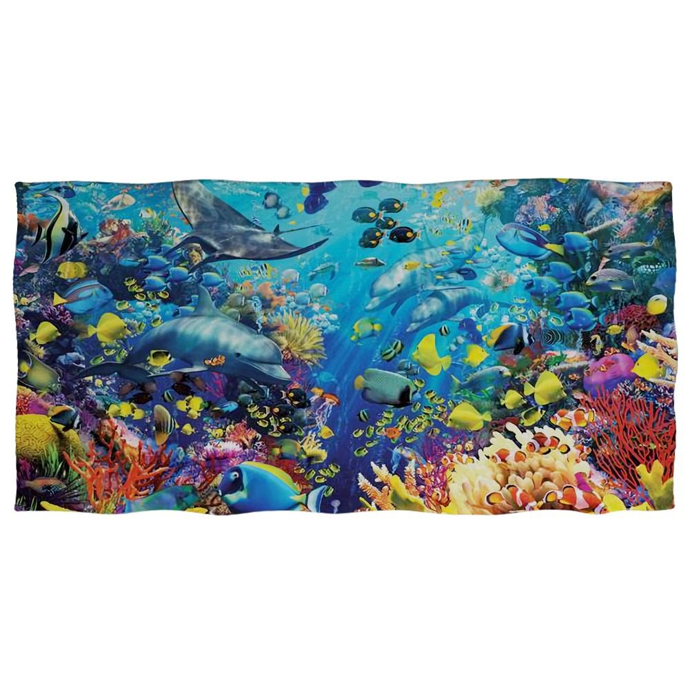 Süßes Delfin-Aufdruck Strandtuch für Erwachsene Kinder Weiches Wasserabsorbierendes Atmungsaktives Badetuch für Sommer Surf Reisehandtuch Decke