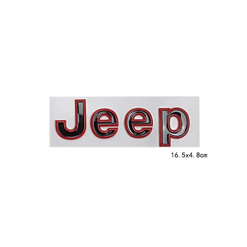 New16.5cm Car Side Body Trunk Sticker Badge for JEEP Logo Wrangler Grand Cherokee Compass Renegade Patriot Rubicon Liberty JK XJ
