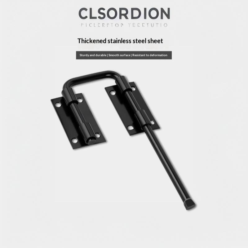 Anti-Theft 90 Degree Gate Latch Lock Stainless Steel Durable Safety Door Latch for Balcony Fence Home Security