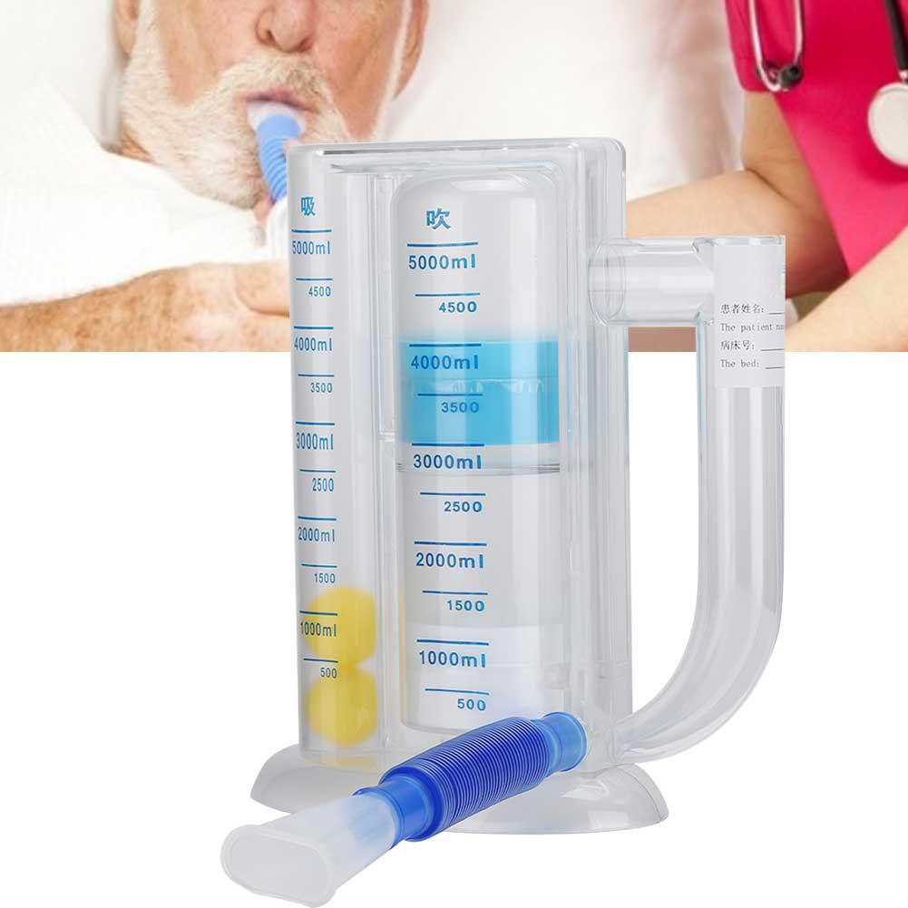 5000ml Deep Breathing Volumetric Lung Exerciser Breath Measurement SystemSuction and Blow Type