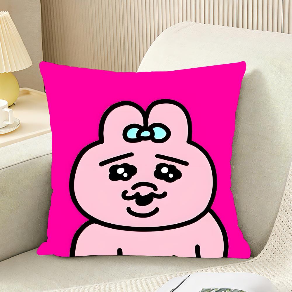 Opanchu Usagi Cushion Cover Reversible Plush Pillow Cover For Car Sofa Bedroom Decorative Gift Pillowcase